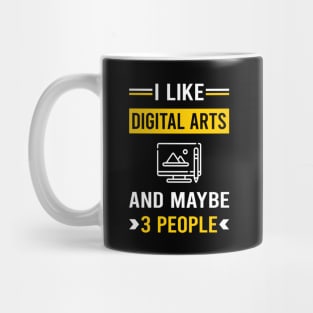 3 People Digital Art Arts Mug